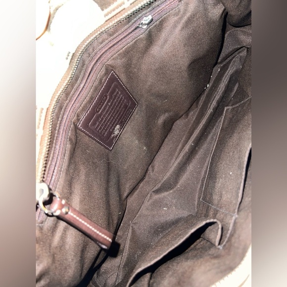 COACH HAMPTON LEOPARD STRIPE HANDBAG - Picture 7 of 8